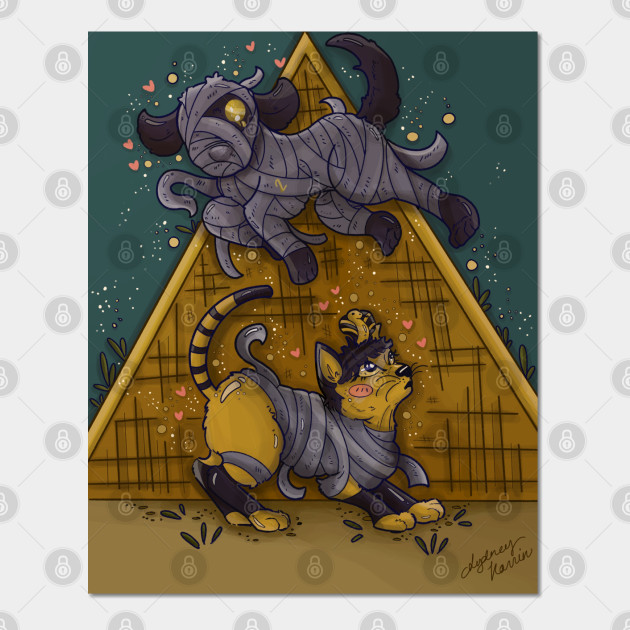 Ankha and Lucky Background